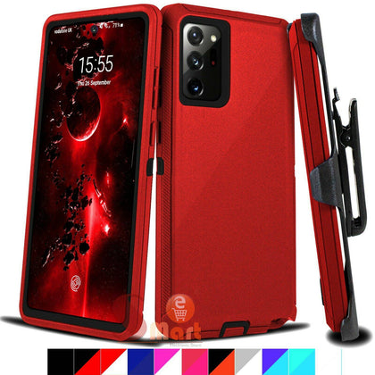 For Samsung Galaxy Note 20 20 Ultra Shockproof Defender Case Cover w/ Belt Clip - Place Wireless
