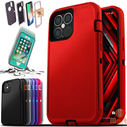 For iPhone 12 Mini 11 Pro Max X XR XS SE 8 7 6 Plus Shockproof Defender Case - Place Wireless