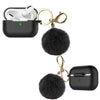 AirPods Pro Silicone Charging Case Cute Cover with Keychain Fur Ball For Apple