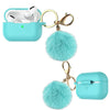 AirPods Pro Silicone Charging Case Cute Cover with Keychain Fur Ball For Apple