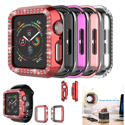 Crystal Diamond Protector Case For Apple Watch iWatch 5 4 3 2 38/40/42/44 mm - Place Wireless