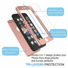 For iPhone 11 Pro Max 8 6S 7 / 7 Plus Ultra Thin Slim Hard Case Cover+ Tempered Glass