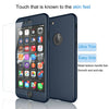 For iPhone 11 Pro Max 8 6S 7 / 7 Plus Ultra Thin Slim Hard Case Cover+ Tempered Glass