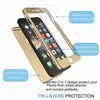 For iPhone 11 Pro Max 8 6S 7 / 7 Plus Ultra Thin Slim Hard Case Cover+ Tempered Glass