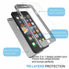 For iPhone 11 Pro Max 8 6S 7 / 7 Plus Ultra Thin Slim Hard Case Cover+ Tempered Glass