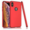 For iPhone 11 Pro Max 8 6S 7 / 7 Plus Ultra Thin Slim Hard Case Cover+ Tempered Glass