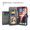 For iPhone 12 Pro/12 Mini/12 Pro Max Leather Wallet Case Flip Phone Cases Cover