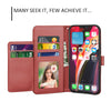 For iPhone 12 Pro/12 Mini/12 Pro Max Leather Wallet Case Flip Phone Cases Cover