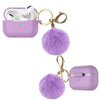 AirPods Pro Silicone Charging Case Cute Cover with Keychain Fur Ball For Apple