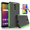 For LG Stylo Stylo 4 Plus Phone Case Cover with Glass Screen Protector, Compatible Model