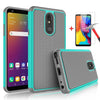 For LG Stylo 5/ 5 Plus Phone Case Cover with Glass Screen Protector, Compatible Model .