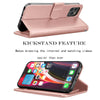 For iPhone 12 Pro Max 12 Mini 5G Wallet Case Flip Leather Stand Cover with Strap