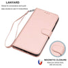 For iPhone 12 Pro Max 12 Mini 5G Wallet Case Flip Leather Stand Cover with Strap