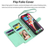 For iPhone 12 Pro Max 12 Mini 5G Wallet Case Flip Leather Stand Cover with Strap