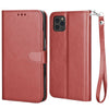 For iPhone 12 Pro Max 12 Mini 5G Wallet Case Flip Leather Stand Cover with Strap