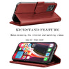 For iPhone 12 Pro Max 12 Mini 5G Wallet Case Flip Leather Stand Cover with Strap