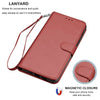 For iPhone 12 Pro Max 12 Mini 5G Wallet Case Flip Leather Stand Cover with Strap