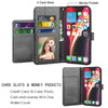 For iPhone 12 Pro Max 12 Mini 5G Wallet Case Flip Leather Stand Cover with Strap