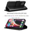 For iPhone 12 Pro Max 12 Mini 5G Wallet Case Flip Leather Stand Cover with Strap