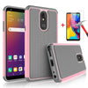 For LG Stylo 5/ 5 Plus Phone Case Cover with Glass Screen Protector, Compatible Model .