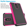 For LG Stylo Stylo 4 Plus Phone Case Cover with Glass Screen Protector, Compatible Model