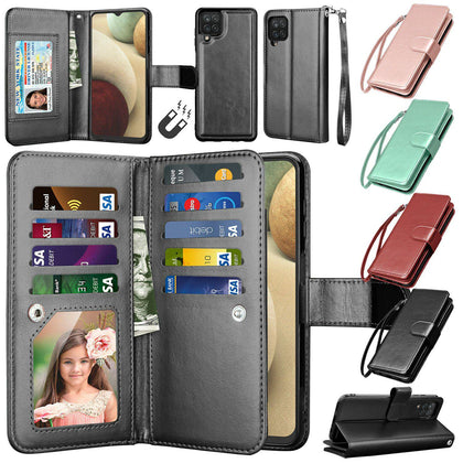 For Samsung Galaxy A12 A52 A72 A02S 5G Wallet Case Flip Leather Magnetic Cover