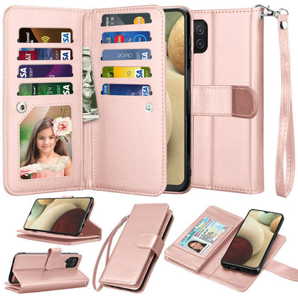 For Samsung Galaxy A12 A52 A72 A02S 5G Wallet Case Flip Leather Magnetic Cover