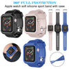 Silicone Sport Band Strap+Case for Apple Watch Series 5/4/3/2/1 42/38/40/44mm