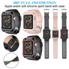 Silicone Sport Band Strap+Case for Apple Watch Series 5/4/3/2/1 42/38/40/44mm