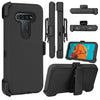 For LG K51 / Reflect Phone Case Hybrid Shockproof TPU Stand Clip Holster Cover