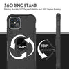 For Apple iPhone 12/12 Pro Max Case Soft Ring Holder Stand Shockproof Slim Cover