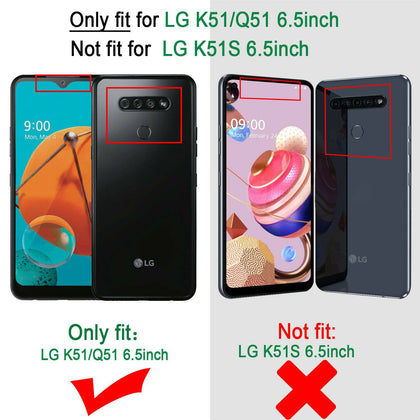 For LG K51 / Reflect Case Hybrid Glitter Bling Shockproof Slim Armor Phone Cover - Place Wireless