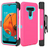 For LG K51 / Reflect Phone Case Hybrid Shockproof TPU Stand Clip Holster Cover