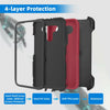 For LG K51 / Reflect Phone Case Hybrid Shockproof TPU Stand Clip Holster Cover