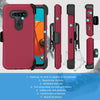 For LG K51 / Reflect Phone Case Hybrid Shockproof TPU Stand Clip Holster Cover