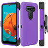 For LG K51 / Reflect Phone Case Hybrid Shockproof TPU Stand Clip Holster Cover