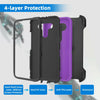 For LG K51 / Reflect Phone Case Hybrid Shockproof TPU Stand Clip Holster Cover