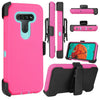 For LG K51 / Reflect Phone Case Hybrid Shockproof TPU Stand Clip Holster Cover