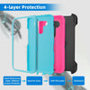 For LG K51 / Reflect Phone Case Hybrid Shockproof TPU Stand Clip Holster Cover