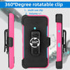 For LG K51 / Reflect Phone Case Hybrid Shockproof TPU Stand Clip Holster Cover