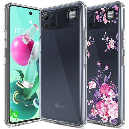 For LG K92 5G Case Crystal Clear Transparent Shockproof TPU Bumper Phone Cover - Place Wireless