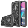 For LG Phoenix 5/Aristo 5 Case Bling Glitter Shockproof Rugged Slim Phone Cover