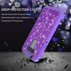 For LG Phoenix 5/Aristo 5 Case Bling Glitter Shockproof Rugged Slim Phone Cover