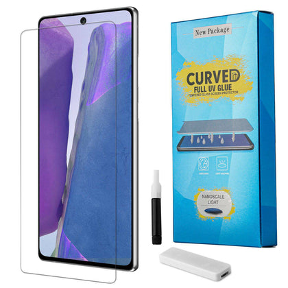 For Samsung Galaxy Note20/20 Ultra UV Full Cover Tempered Glass Screen Protector - Place Wireless