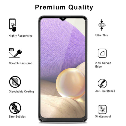 For Samsung Galaxy A32 5G Case Shockproof TPU Armor Cover/Glass Screen Protector