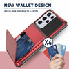 For Samsung Galaxy S21 Note 20 Ultra Case Hybrid Wallet Card Slot Holder Cover