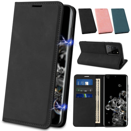 For Samsung Galaxy S21/Note20 Ultra Flip Wallet Leather Magnetic Card Case Cover - Place Wireless
