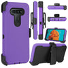 For LG K51 / Reflect Phone Case Hybrid Shockproof TPU Stand Clip Holster Cover