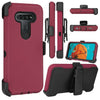 For LG K51 / Reflect Phone Case Hybrid Shockproof TPU Stand Clip Holster Cover