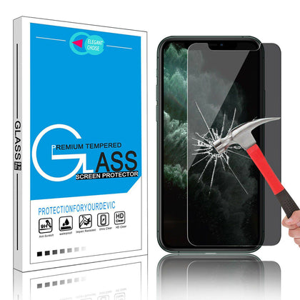 Anti-Spy Privacy Real Tempered Glass Screen Protector Film For iPhone 11, 11 Pro, 11 Pro Max - Place Wireless